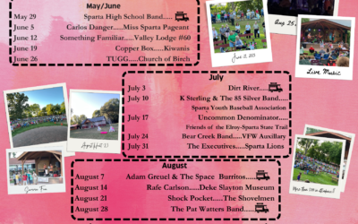 Summer Concerts in the Park Series Celebrates 20 Years in Sparta!
