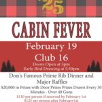 Cabin Fever fundraiser flier