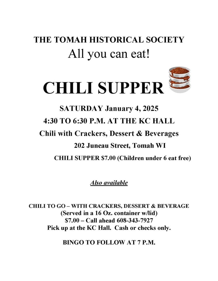 Chili supper flier