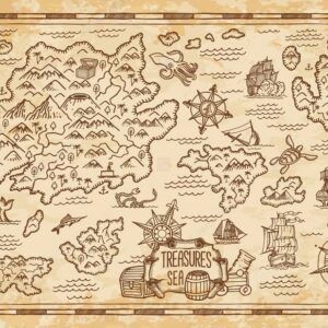 An old timey looking map