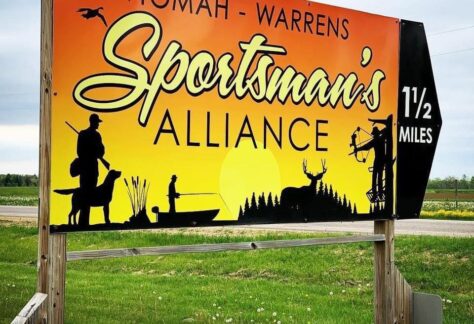 Tomah Warrens Sportsman's Alliance Sign