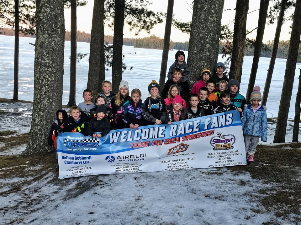 kids at the kitty kat snowmobile racing club