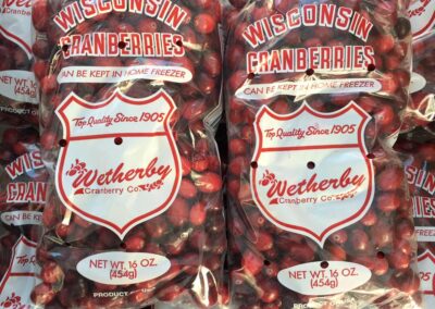 Two bags of wetherby cranberries