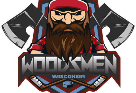 wisconsin woodsmen hockey logo