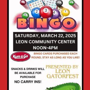 Gatorfest Bingo Flier