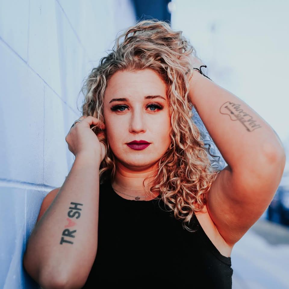 A close up of singing artist Bree Morgan
