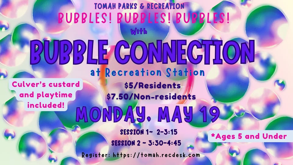 Bubble Connection event flier