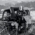 black and white image of guitarist Tom Winker