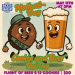 A flier for the beer & cookie pairing event
