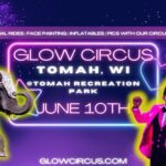 Glow Circus event flier