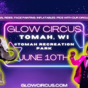 Glow Circus event flier