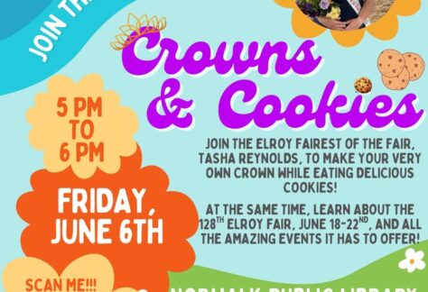 Crowns and Cookies event flier