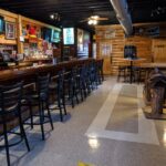The interior of the Hitchin' Post bar.