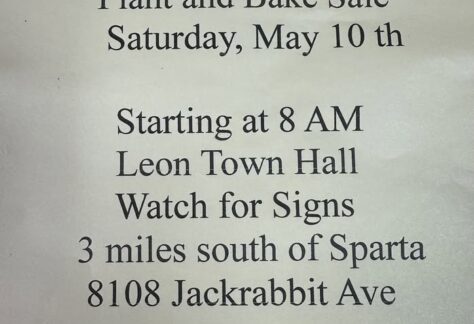 The flier for the Leon Garden Club event