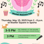 Monroe County Mental wellness Fair event Flier