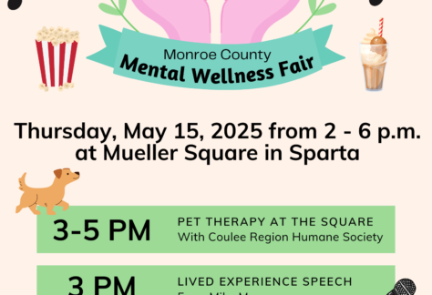 Monroe County Mental wellness Fair event Flier