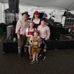 A family dressed in German clothing