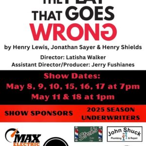 The play that goes wrong event flier