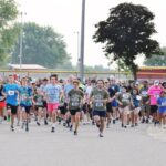 A group of runners