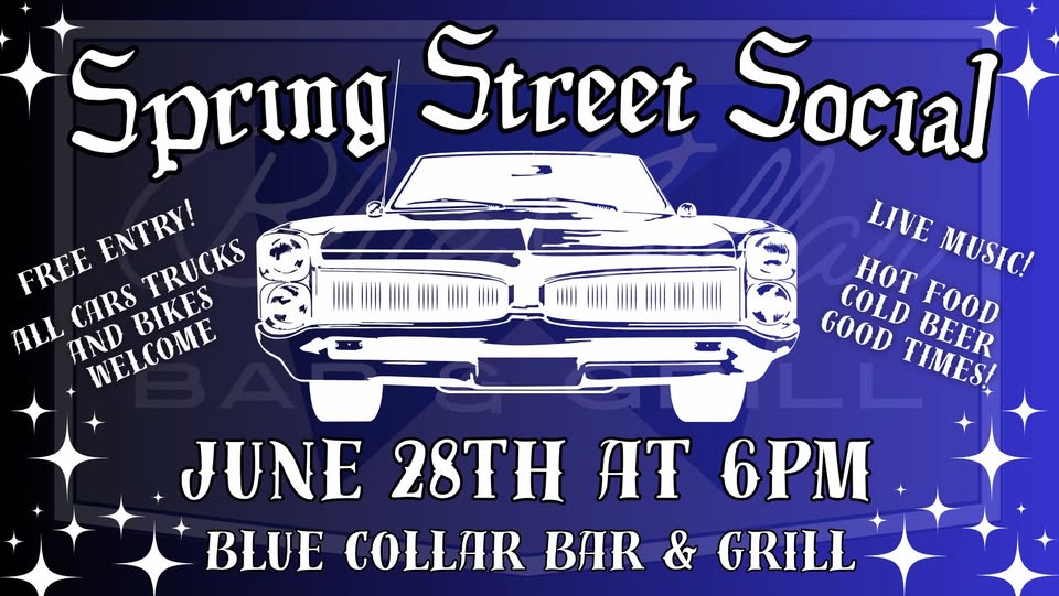 Spring Street Social:  Car Truck and Motorcycle Show