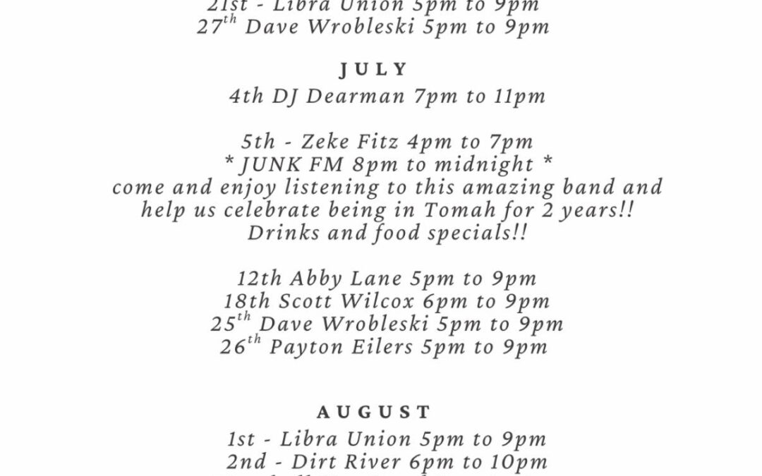 Summer Music on the Patio at JAC’s Steakhouse with Payton Eilers