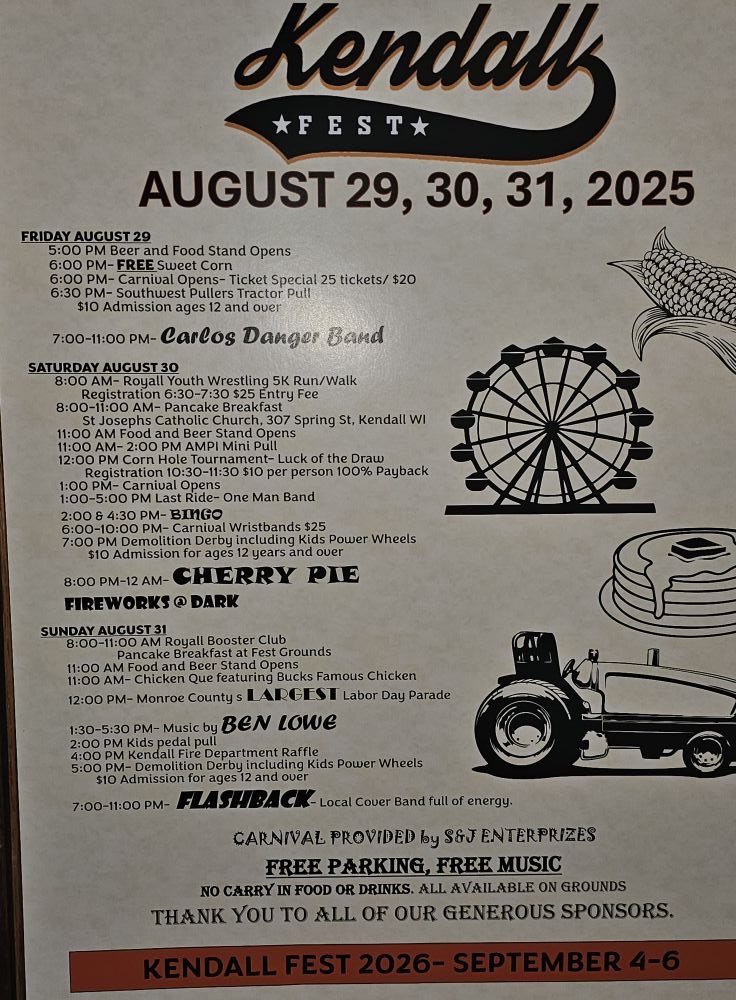 kendall fest event flier