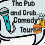 Pub and Grub comedy tour event logo
