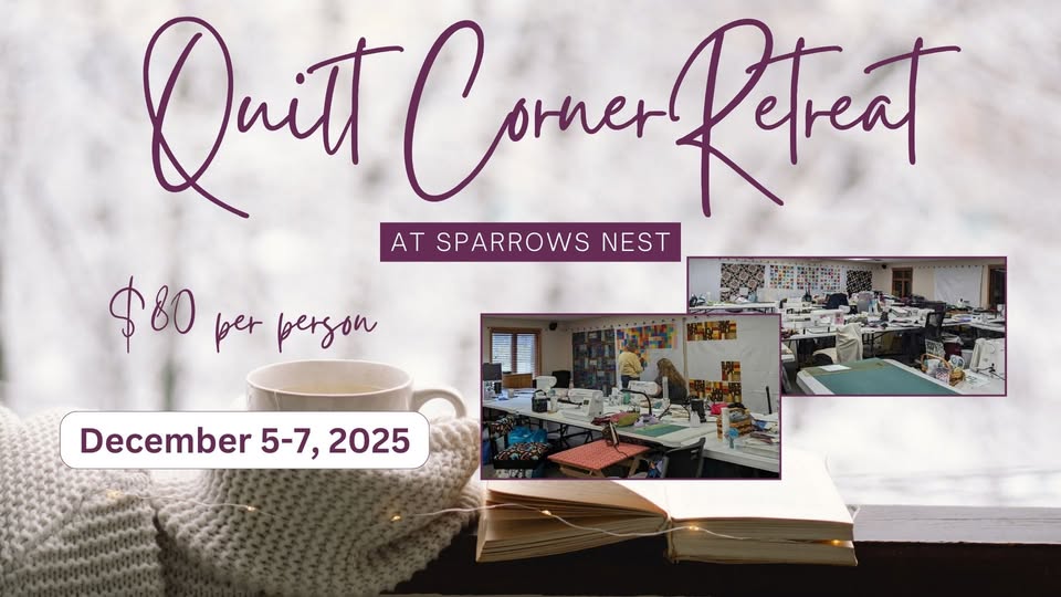 quilt corner retreat flier