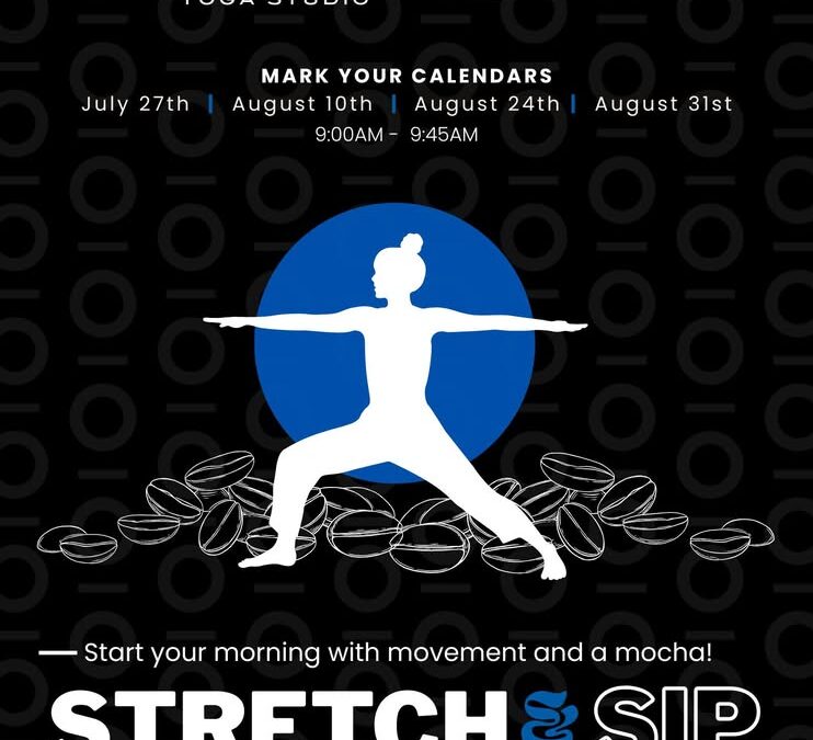 Stretch and Sip – coffee and yoga