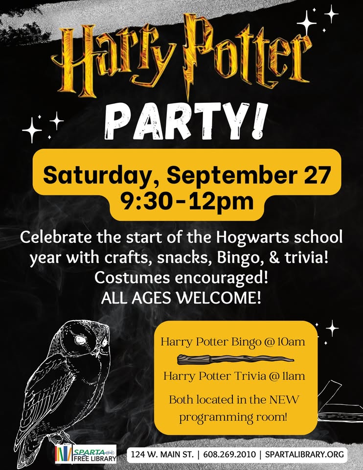 Harry Potter party event flier