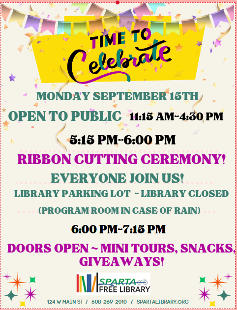 Grand opening ribbon cutting event flier