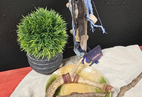 a wand and talking stick