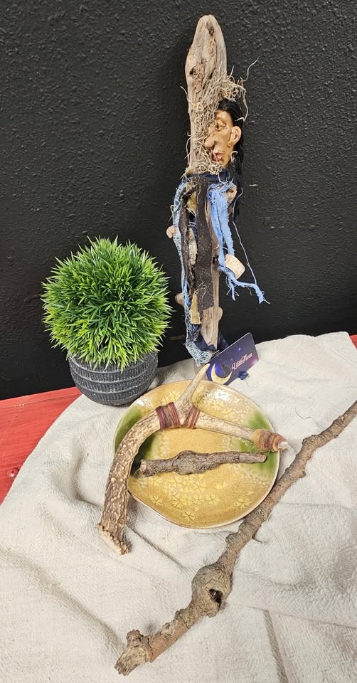 a wand and talking stick