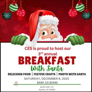 breakfast with santa event flier
