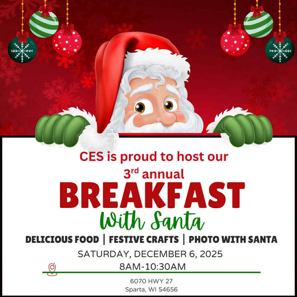 breakfast with santa event flier
