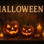 jack-o-laterns lit up