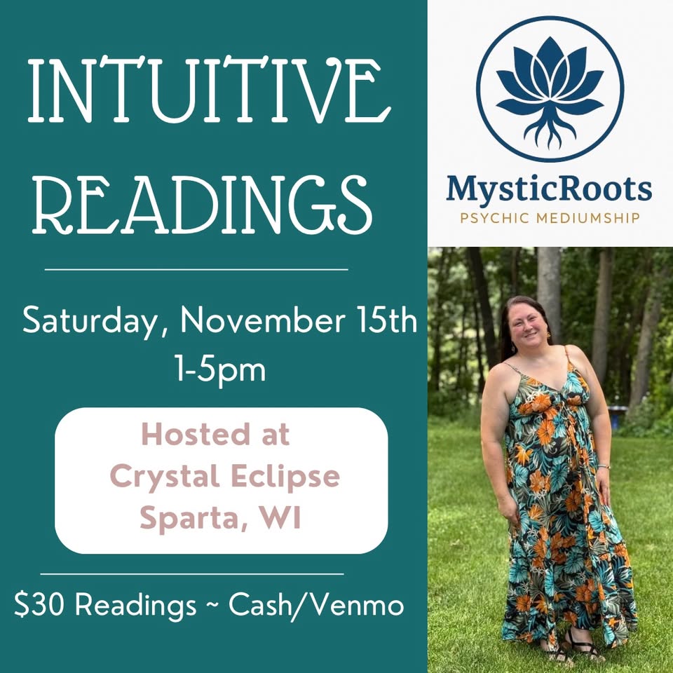 intuitive readings event flier