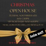 Open house event flier