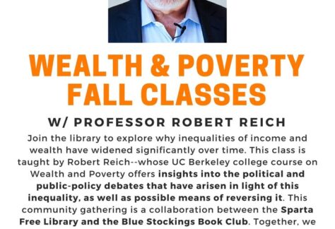 Wealth and Poverty class event flier