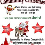 Warrens Community Christmas event flier
