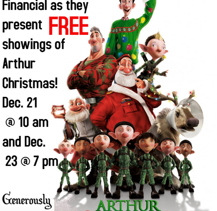 Arthur Christmas – Free Admission