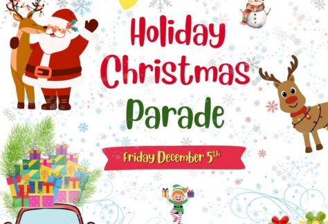 Holiday Christmas Parade event flier