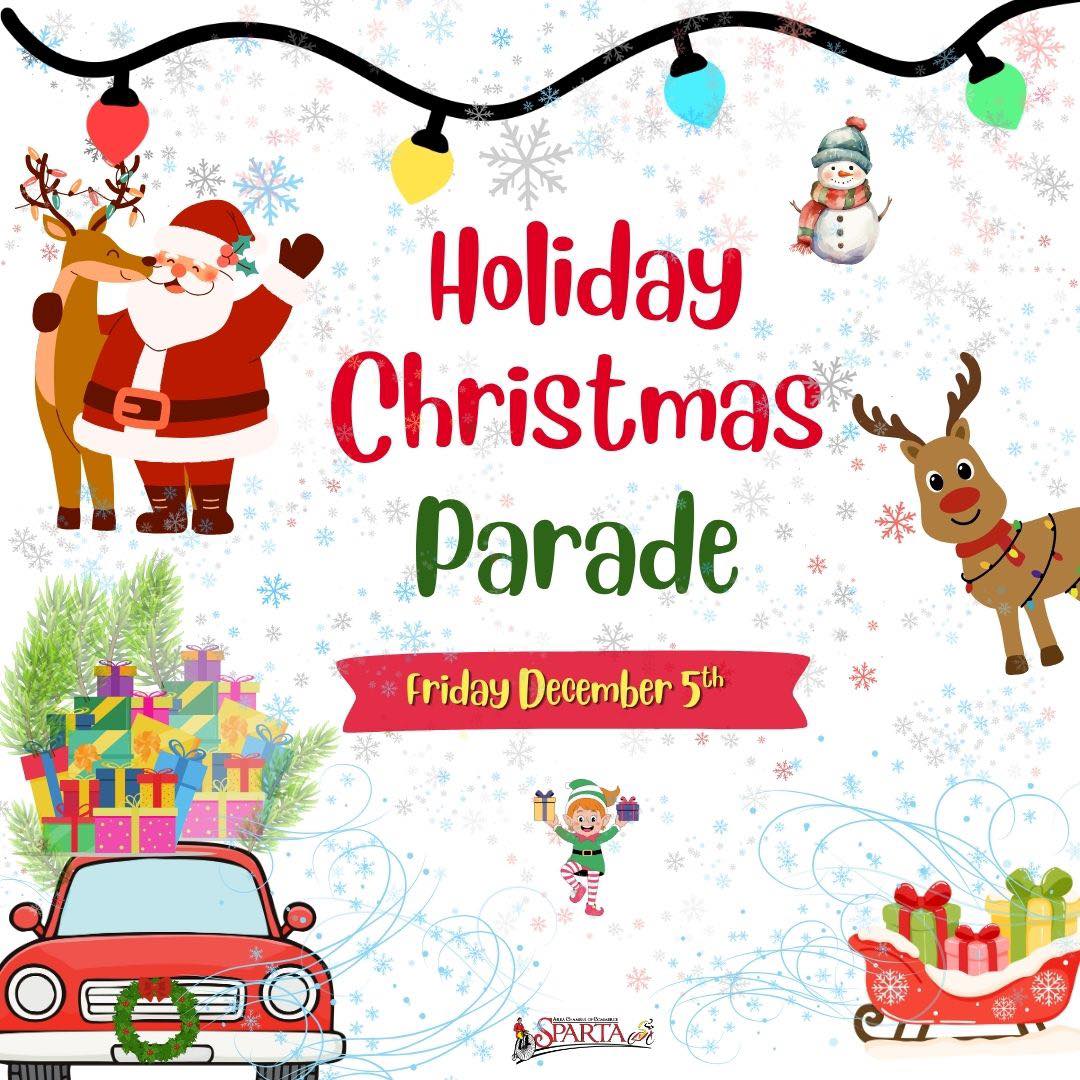 Holiday Christmas Parade event flier