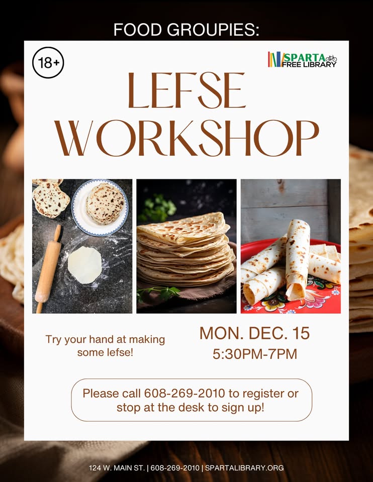 Lefse Workshop event flier