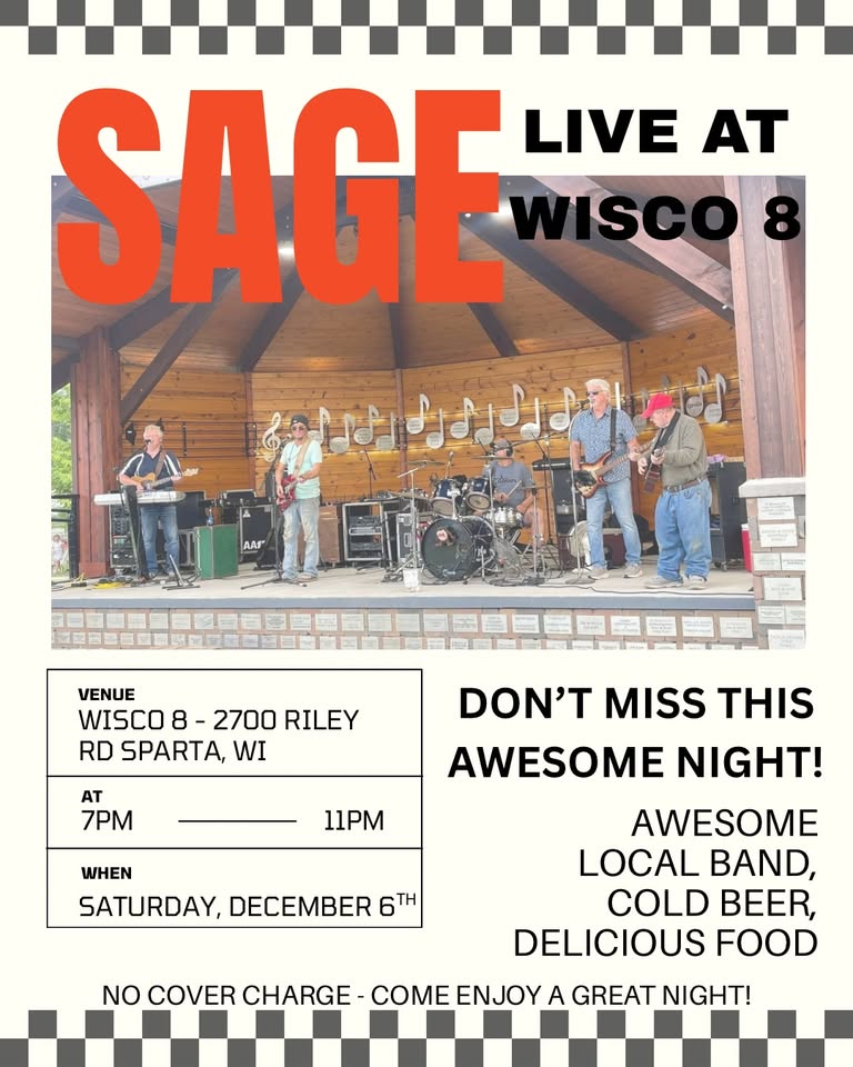 Live music with Sage event flier