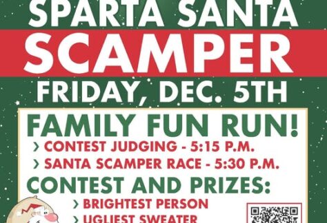 Santa Scamper Fun Run event flier