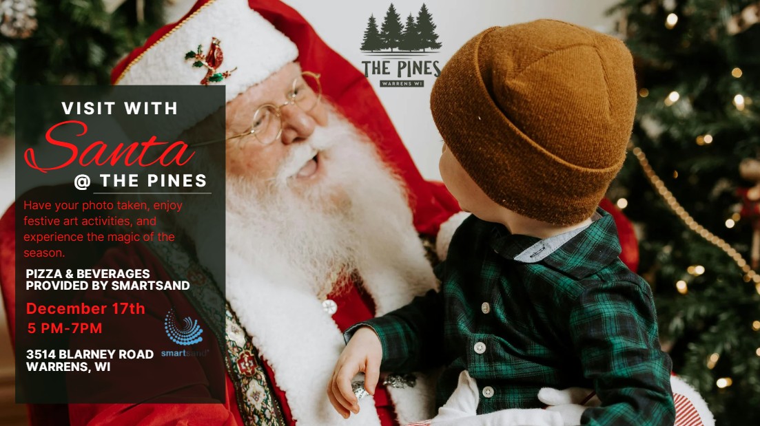 Visit with Santa event flier