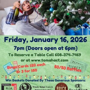 Holiday Bingo event flier