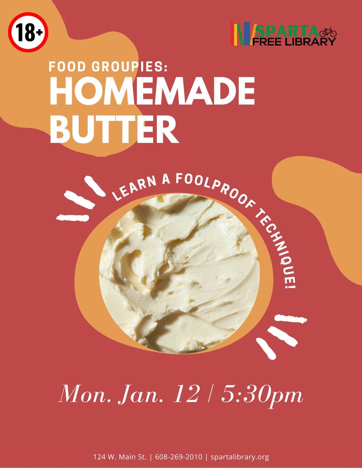 Homemade butter event flier
