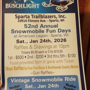 Snowmobile Fun Days event flier
